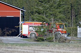 Lämpökeskuksen hakesäiliössä havaittiin kytöpalo tiistaina alkuillasta. Kuva: Simo Päivärinta