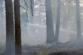 Palo saatiin nopeasti hallintaan. Kuva: Simo Päivärinta