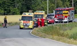 Nokkakolarista selvittiin lievin vammoin. Kuva: Simo Päivärinta