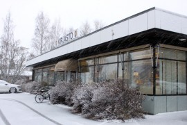 Tarvasjoen kirjastoa uhkaa sulkeminen. Kuva: Asko Virtanen.