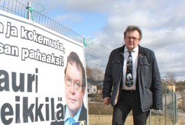 Lauri Heikkilä hamuaa jatkokautta eduskunnassa, jotta voi puolustaa maaseudun palveluita.