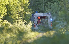 Marttilan VPK kävi sammuttamassa mökkisaunan. Kuva: Simo Päivärinta