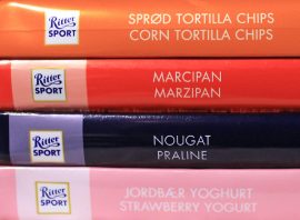 Heikko, hyvä, parempi ja parhain. Ritter Sport -suklaita on joka makuun.