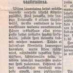 4.10. 1929 ilmestynyt Kunnallinen Viikkolehti uutisoi tuleen syttyneestä matkalaisesta.