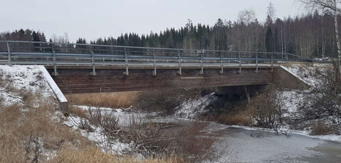 Liikenne Korkeakosken sillan työmaan kohdalla joudutaan katkaisemaan töiden ajaksi 27.12.–11.1., jolloin liikenne ohjataan kiertotielle. Kuva: ely-keskus