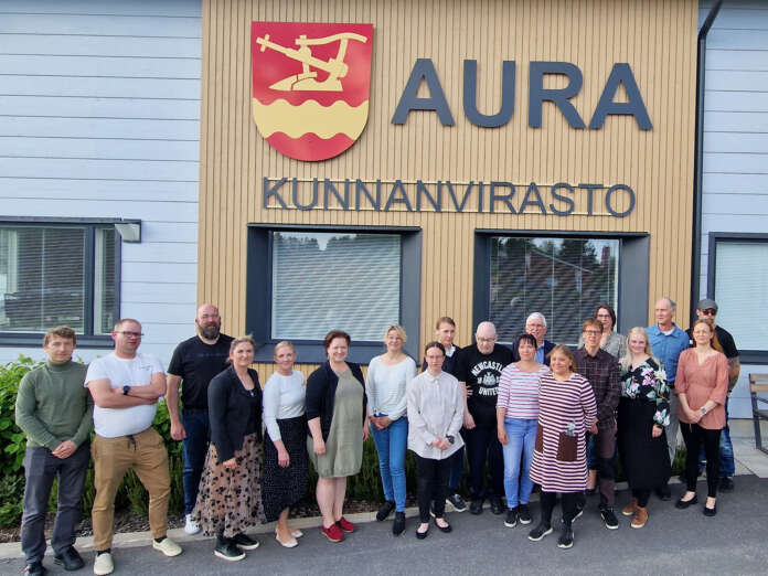 Auran uusi 19-jäseninen kunnanvaltuusto aloitti nelivuotiskautensa heti kesäkuun ensimmäisenä maanantaina 2.6. Kuva: Terhi Källi